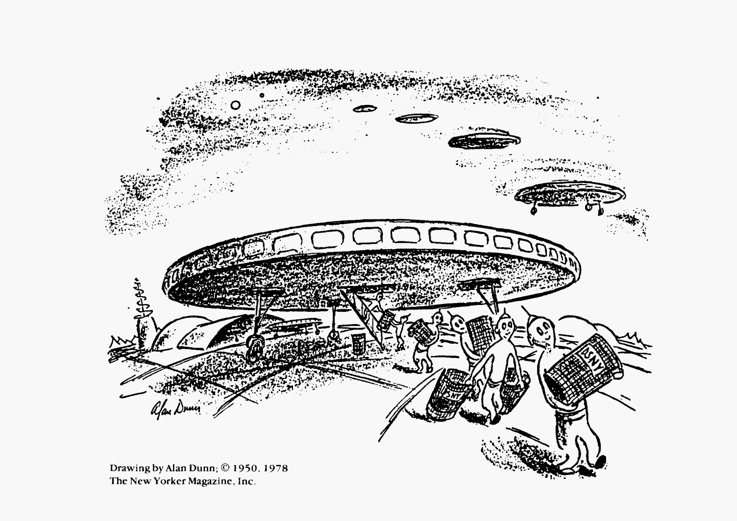 Enrico Fermi mentions this cartoon